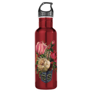 Roses Victorian flower floral rose bouquet 710 Ml Water Bottle