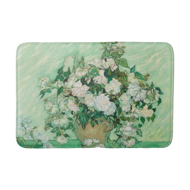 Roses - Vincent van Gogh Bath Mat (Front)