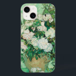 Roses | Vincent Van Gogh Case-Mate iPhone 14 Case<br><div class="desc">Roses (1890) by Dutch post-impressionist artist Vincent Van Gogh. Original work is an oil on canvas painting depicting a still life of white roses against a light green background. 

Use the design tools to add custom text or personalise the image.</div>