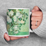Roses | Vincent van Gogh Coffee Mug<br><div class="desc">Roses (1890) by Dutch post-impressionist artist Vincent Van Gogh. Original work is an oil on canvas painting depicting a still life of white roses against a light green background. 

Use the design tools to add custom text or personalise the image.</div>