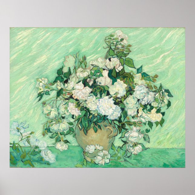 Roses - Vincent van Gogh Fine Art Poster (Front)