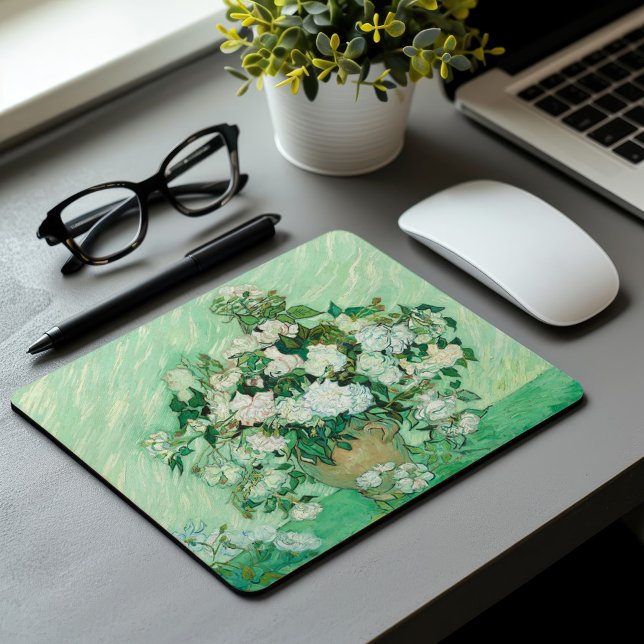 Roses | Vincent Van Gogh Mouse Pad (Creator Uploaded)