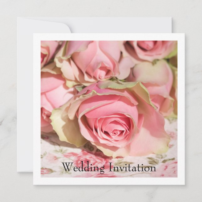 Roses Wedding Invitation (Front)