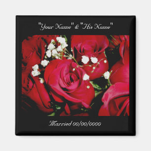 Roses Wedding Rememberance Magnet