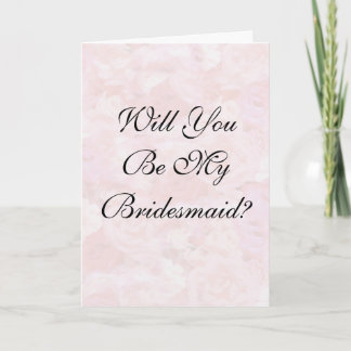 Roses Will You Be My Brid... Invitation