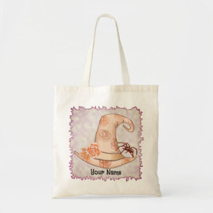 Roses Witch Hat tote bags