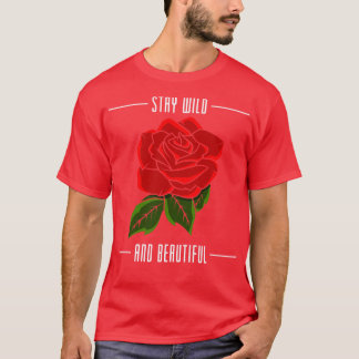 Roses with red Leaves T-Shirt