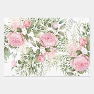 Roses Wrapping Paper Sheets