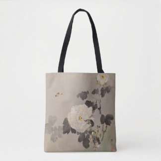 Roses Young Bird and a Butterfly by Seitei Tote Bag