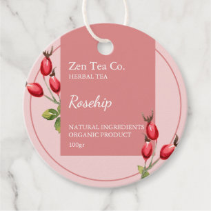 Roseship Herbal Tea Business Tag