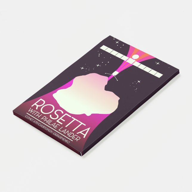 Rosetta & Philae Lander Space Art. Post-it Notes (Angled)