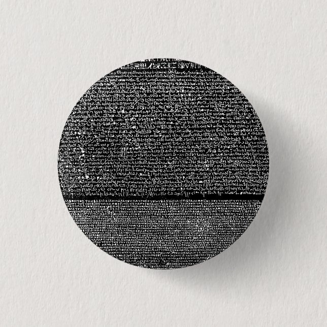 Rosetta Stone 3 Cm Round Badge (Front)