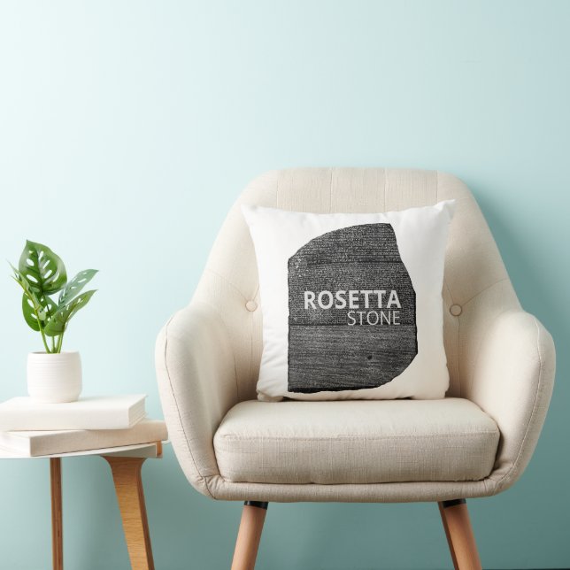 Rosetta Stone: Ancient Egyptian Hieroglyph Cushion (Chair)
