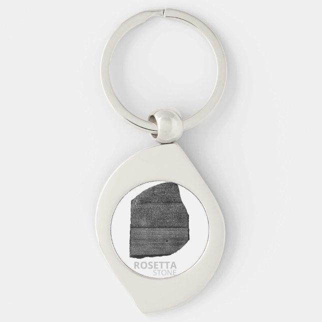 Rosetta Stone: Ancient Egyptian Hieroglyph Key Ring (Front)