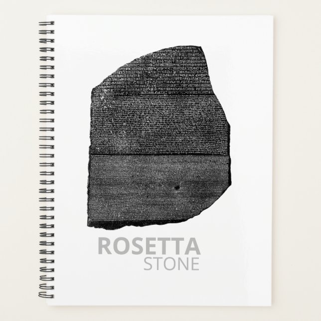 Rosetta Stone: Ancient Egyptian Hieroglyph Planner (Front)