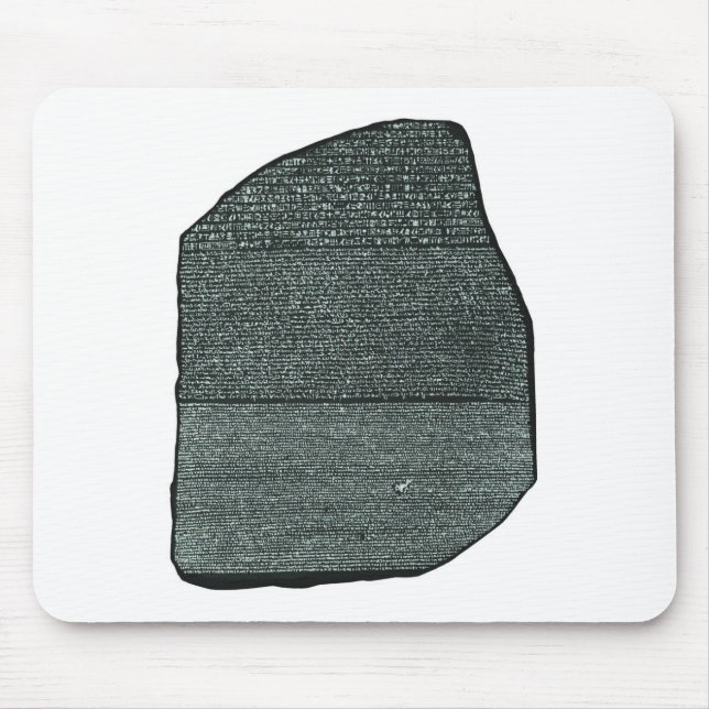 Rosetta Stone Ancient Egyptian hieroglyphs Mouse Pad (Front)