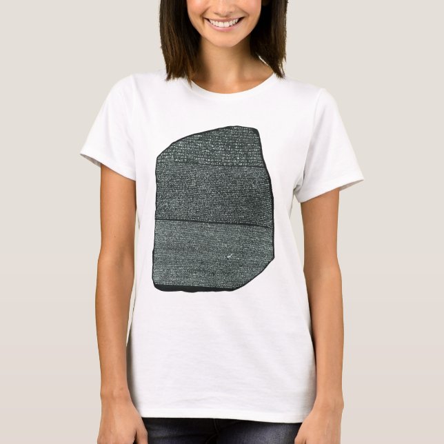 Rosetta Stone Ancient Egyptian hieroglyphs T-Shirt (Front)