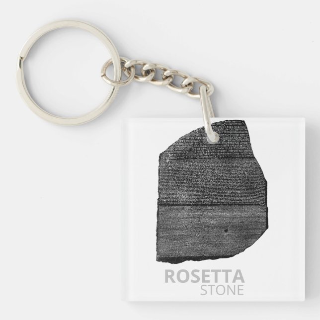 Rosetta Stone: Hieroglyph Ancient Egypt Language Key Ring (Front)