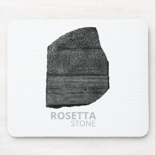 Rosetta Stone pharaoh languages interpretation key Mouse Pad