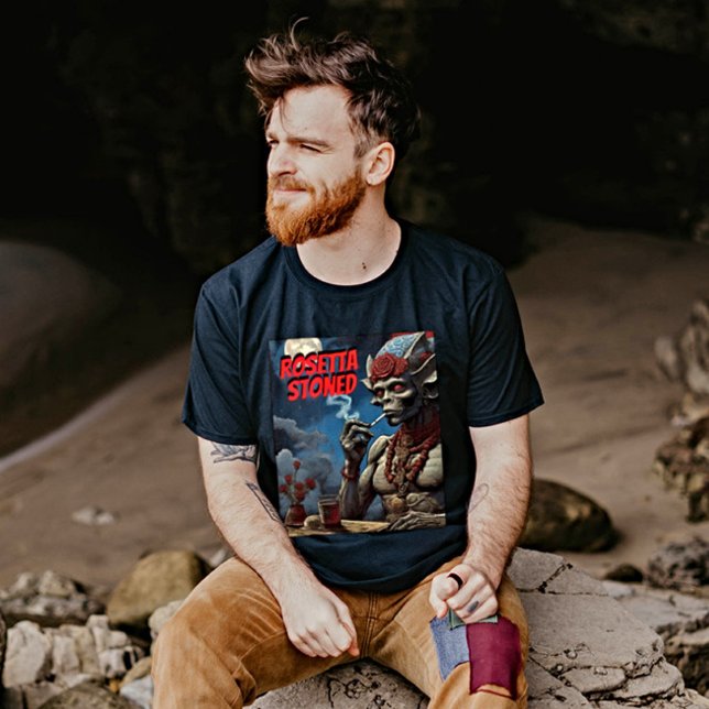 Rosetta Stoned Alien - Whimsical Tool T-Shirt (Creator Uploaded)