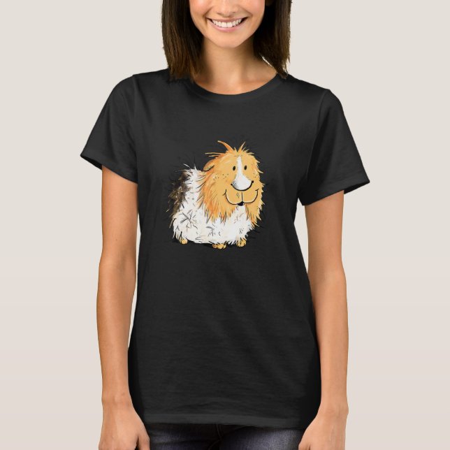 Rosette Guinea Pig I Pet   Guinea Pig T-Shirt (Front)