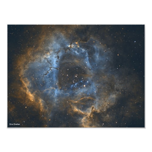 Rosette Nebula by Astrophotographer Eric Dreher Photo Print (Front)