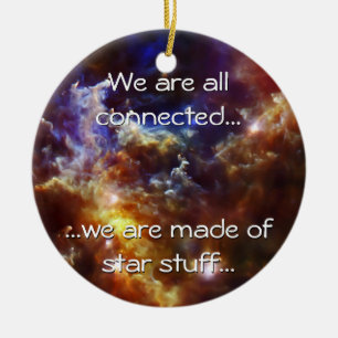 Rosette Nebula's Stellar Nursery Ceramic Tree Decoration
