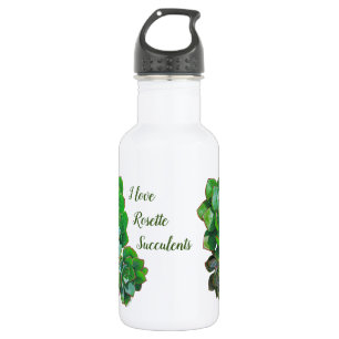 Rosette Succulents Water Bottle