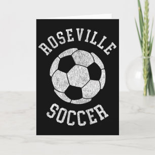 Roseville Soccer Retro Distressed 90's Vintage Card