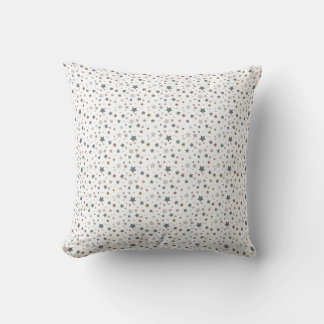 Rosewood and Lavender Tiny Stars Cushion
