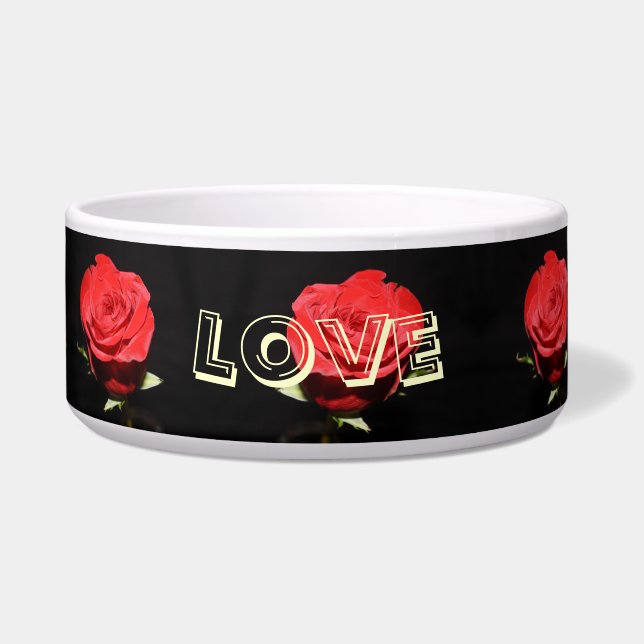 Rosey Dog Bowl (Front)