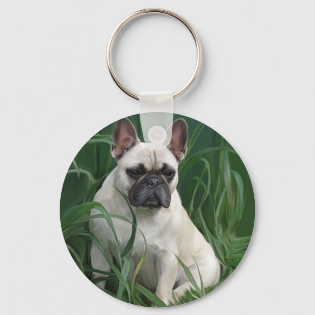 Rosey in the grass key ring (Front)