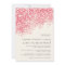 Rosey Light Shower | Rustic Wedding Invitations