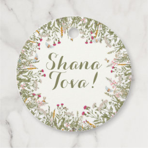 Rosh Hashana Floral Gift Tag