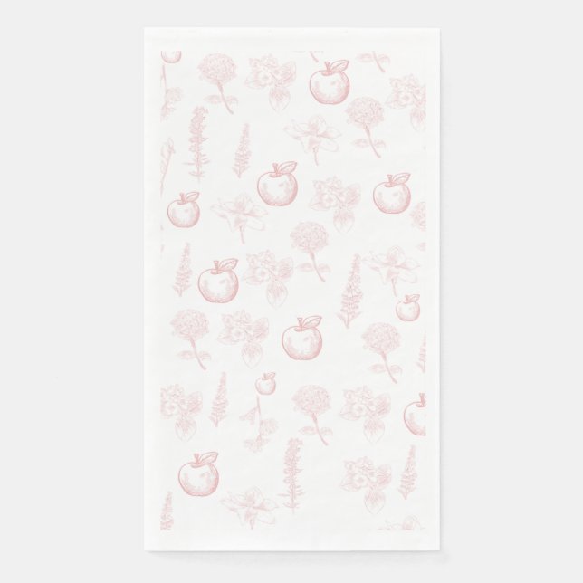 Rosh Hashana  Pink Toile Napkins (Front)
