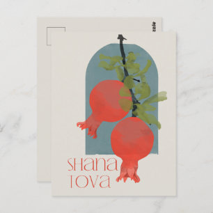 Rosh Hashana Shana Tova Pomegranates  Postcard