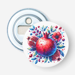 Rosh Hashana Water colour Pomegranate Bottle Opener