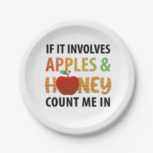 Rosh Hashanah apples and honey T-Shirt Paper Plate