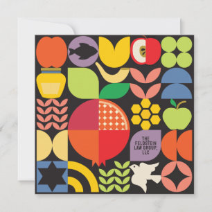 Rosh Hashanah Corporate Jewish New Year Greetings Card