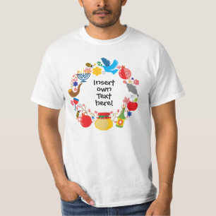 🍯 🍎🐟 Rosh Hashanah - custom text T-Shirt