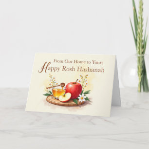 Rosh Hashanah From Our Home to Yours Apple Honey Card