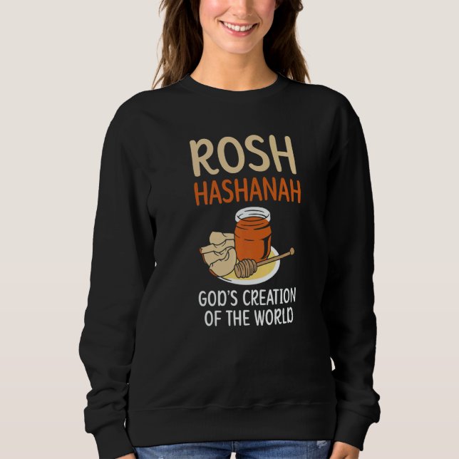 Rosh Hashanah God's Creation Of The World Jewish N Sweatshirt (Front)