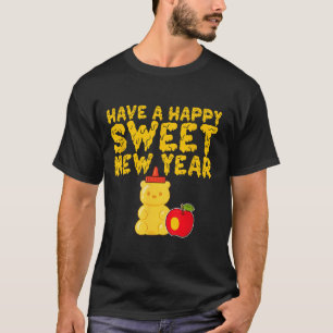 Rosh Hashanah Happy Sweet New Year Honey Bear Jewi T-Shirt