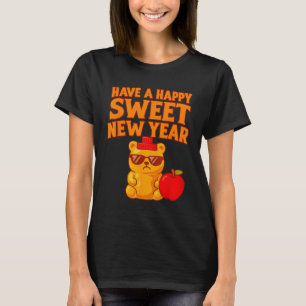 Rosh Hashanah Happy Sweet New Year Honey Bear Jewi T-Shirt