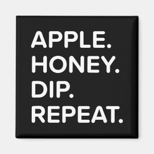 Rosh Hashanah Honey Dip Repeat Jewish New Year 202 Magnet