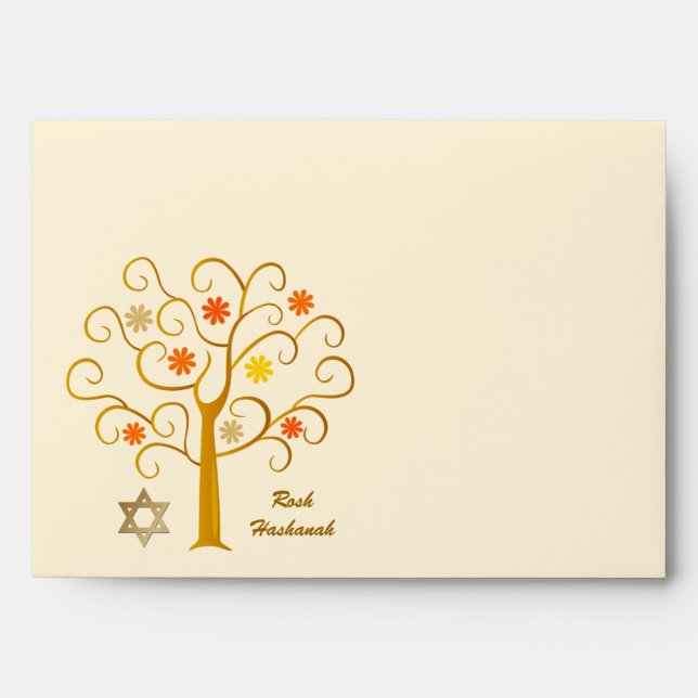 Rosh Hashanah. Jewish New Year  Envelope (Front)