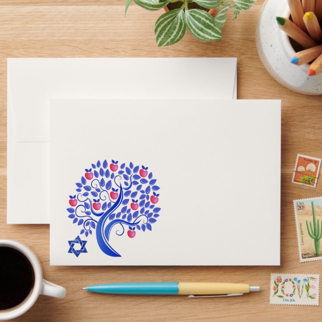 Rosh Hashanah. Jewish New Year  Envelopes (Desk)
