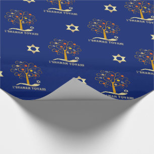 Rosh Hashanah, Jewish New Year Gift Wrapping Paper