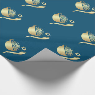Rosh Hashanah, Jewish New Year Gift Wrapping Paper