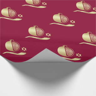 Rosh Hashanah, Jewish New Year Gift Wrapping Paper